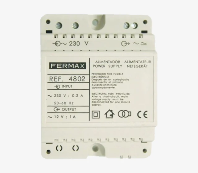 Intercom systeem deurbel Fermax P.S.U. DIN4 230VAC12VAC 1A
