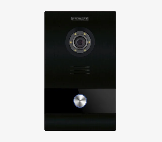 Intercom systeem deurbel panel Fermax 1W MEET VIDEO WIT 10 BLACK KIT